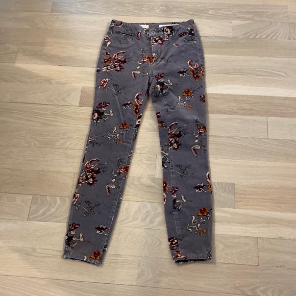 Anthropologie Floral Jeans - Picture 1 of 3